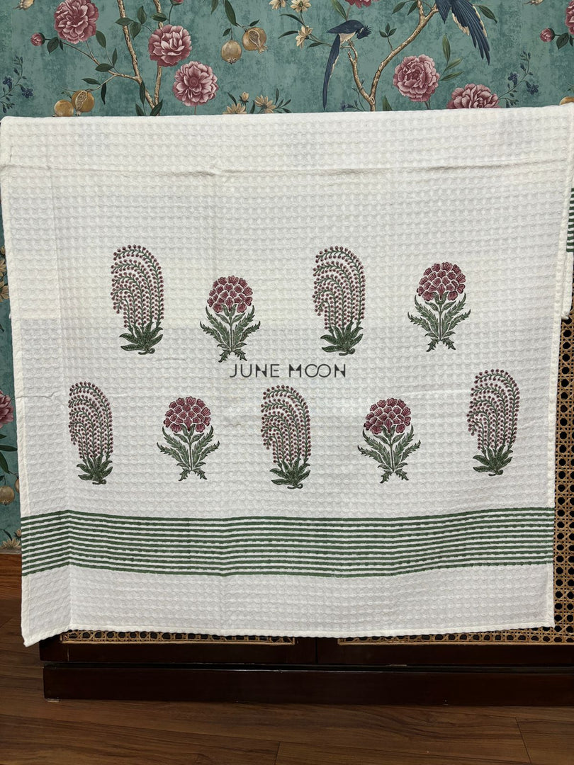 Firdaus - Block Printed Bath Towel