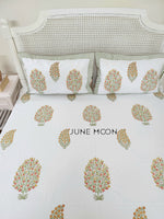 Load image into Gallery viewer, Sunehre Pal - Block Printed Bedsheet Set
