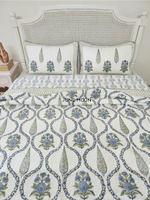 Load image into Gallery viewer, Cool Cascades - Quilted Bedcover Set
