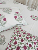 Load image into Gallery viewer, Lady Ruby - Block Printed Bedsheet Set
