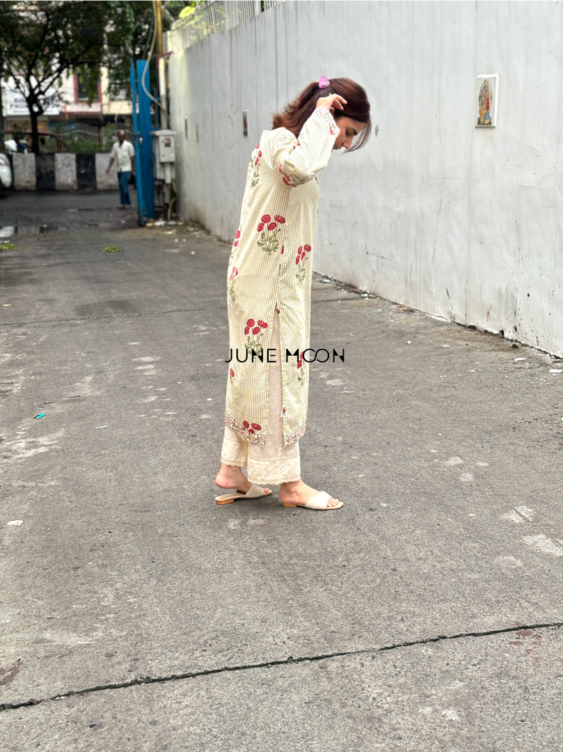 Naazneen - Block Printed kurta set