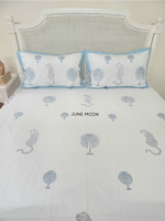 Load image into Gallery viewer, Regal Retreat - Block Printed Bedsheet Set
