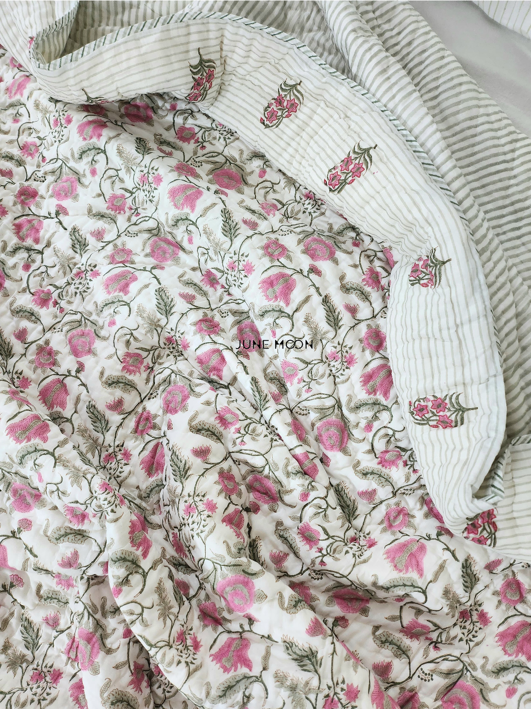 Gauhar - Block Printed Muslin Quilt