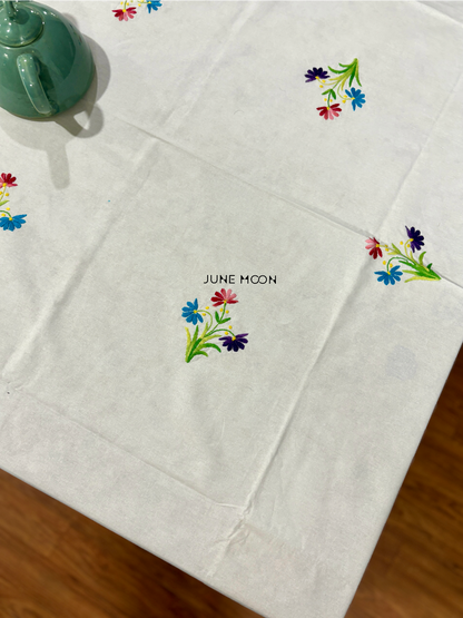 Jashan - Hand Embroidered 6 Seater Table Cover