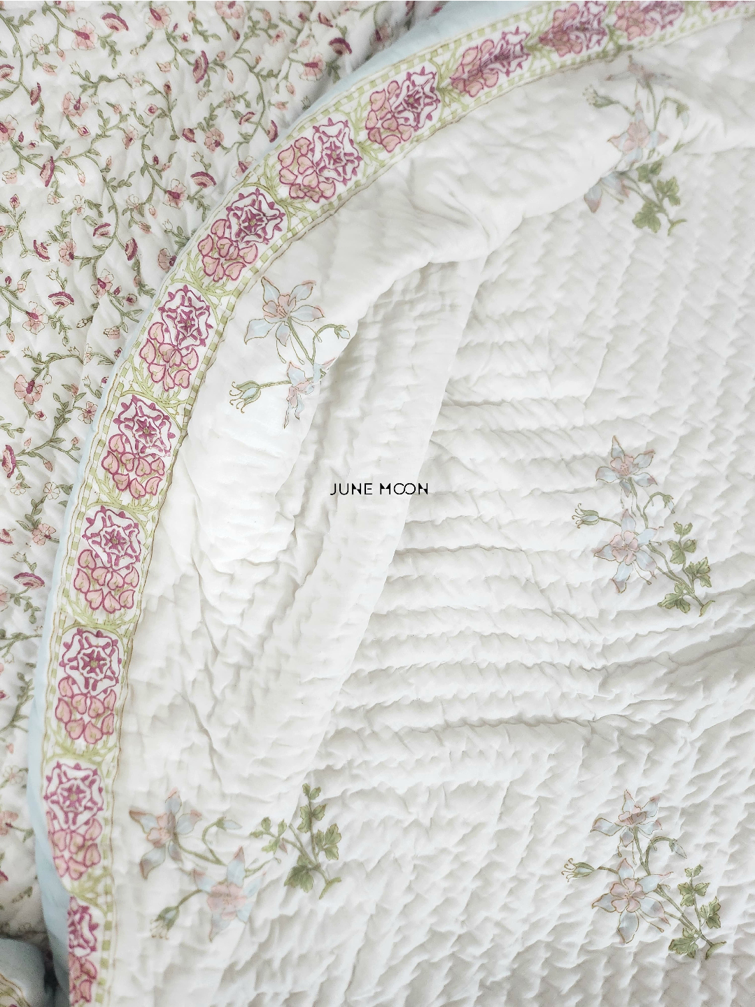 Darling Dainty - Block Printed Muslin Quilt