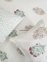 Load image into Gallery viewer, Casacream - Block Printed Bedsheet Set (Cream Base)
