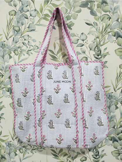 Roza - Block Printed Tote Bag