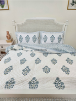 Load image into Gallery viewer, Sensing Serenity - Block Printed Muslin Quilt