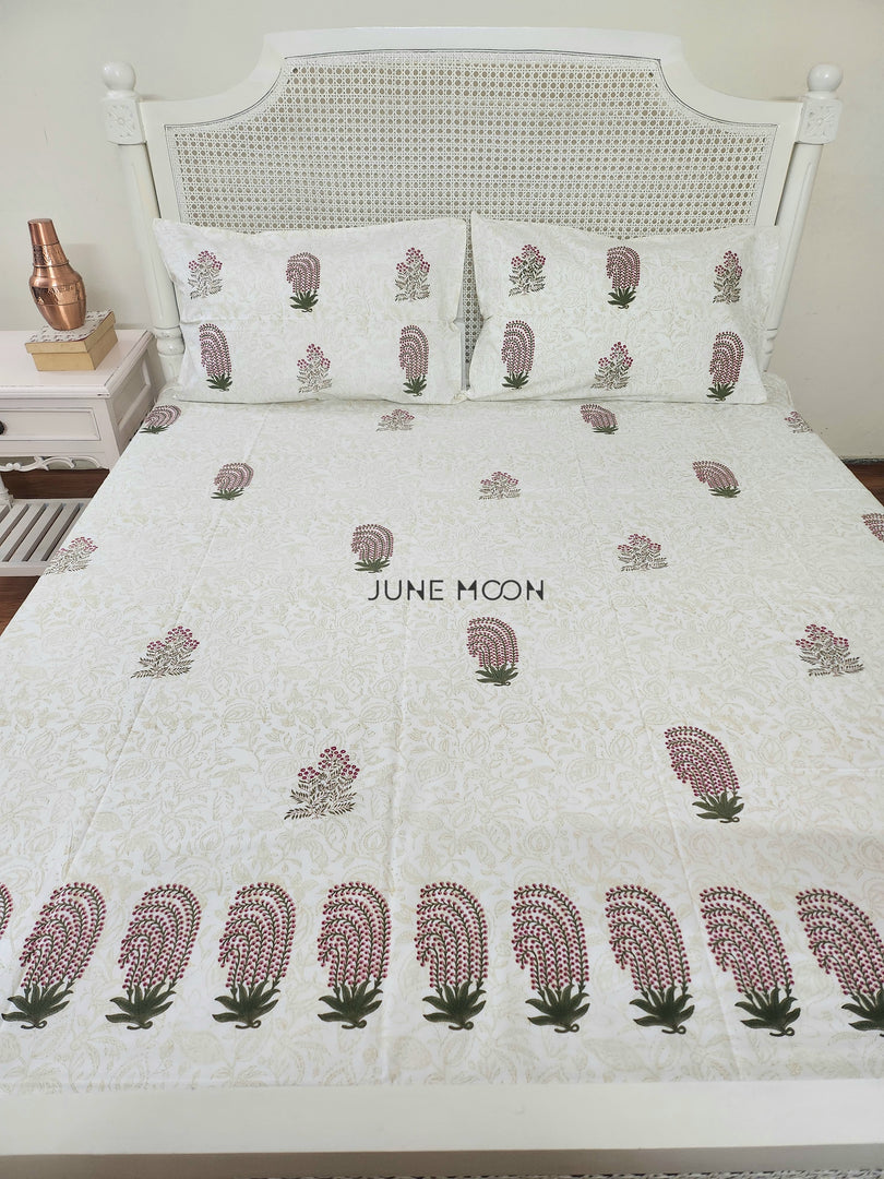 Maahru - Block Printed Bedsheet Set