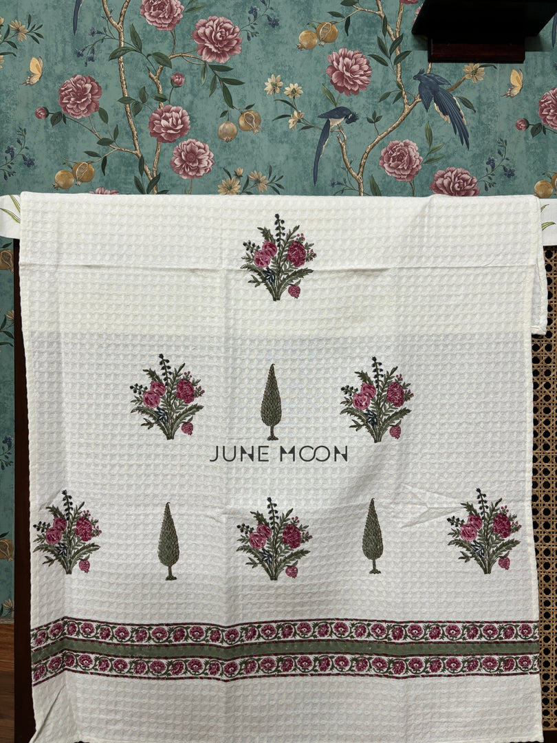 Firdaus - Block Printed Bath Towel