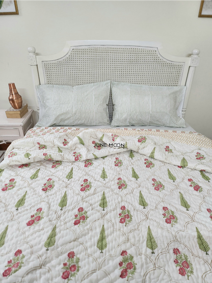 Mehreen - Block Printed Muslin Quilt