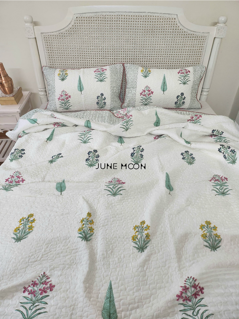 Visions of Eden - Quilted Bedcover Set