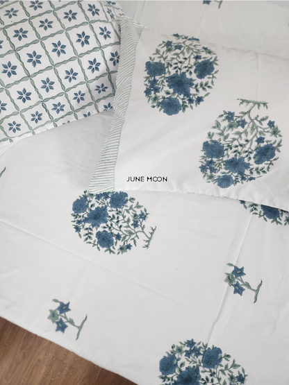 Saanjh - Block Printed Bedsheet Set