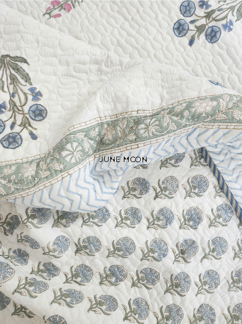 Balmy Seas - Quilted Bedcover Set