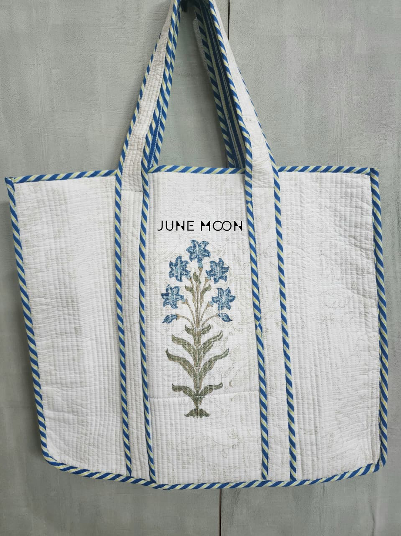 Roza - Block Printed Tote Bag