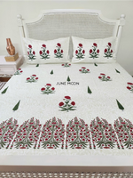 Load image into Gallery viewer, Uphaar - Block Printed Bedsheet Set (Thick Cotton)
