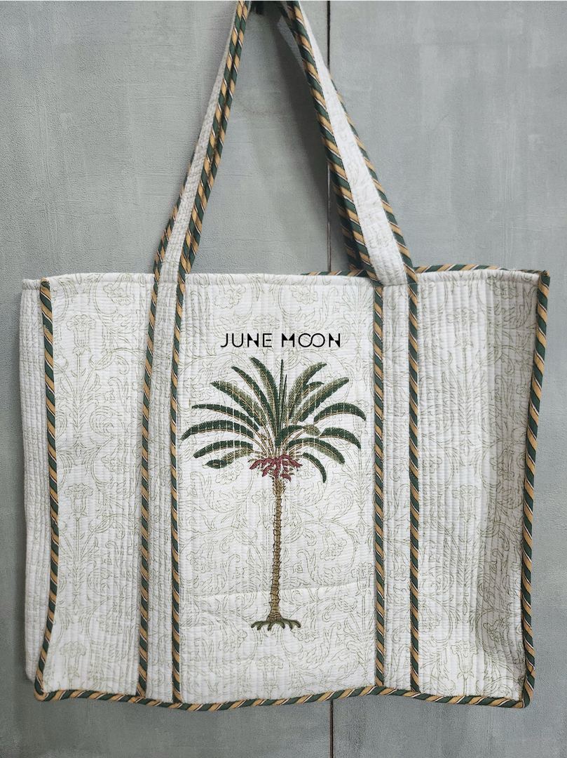 Roza - Block Printed Tote Bag