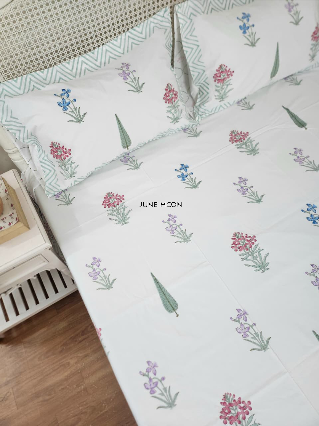 Sweet Hope - Block Printed Bedsheet Set