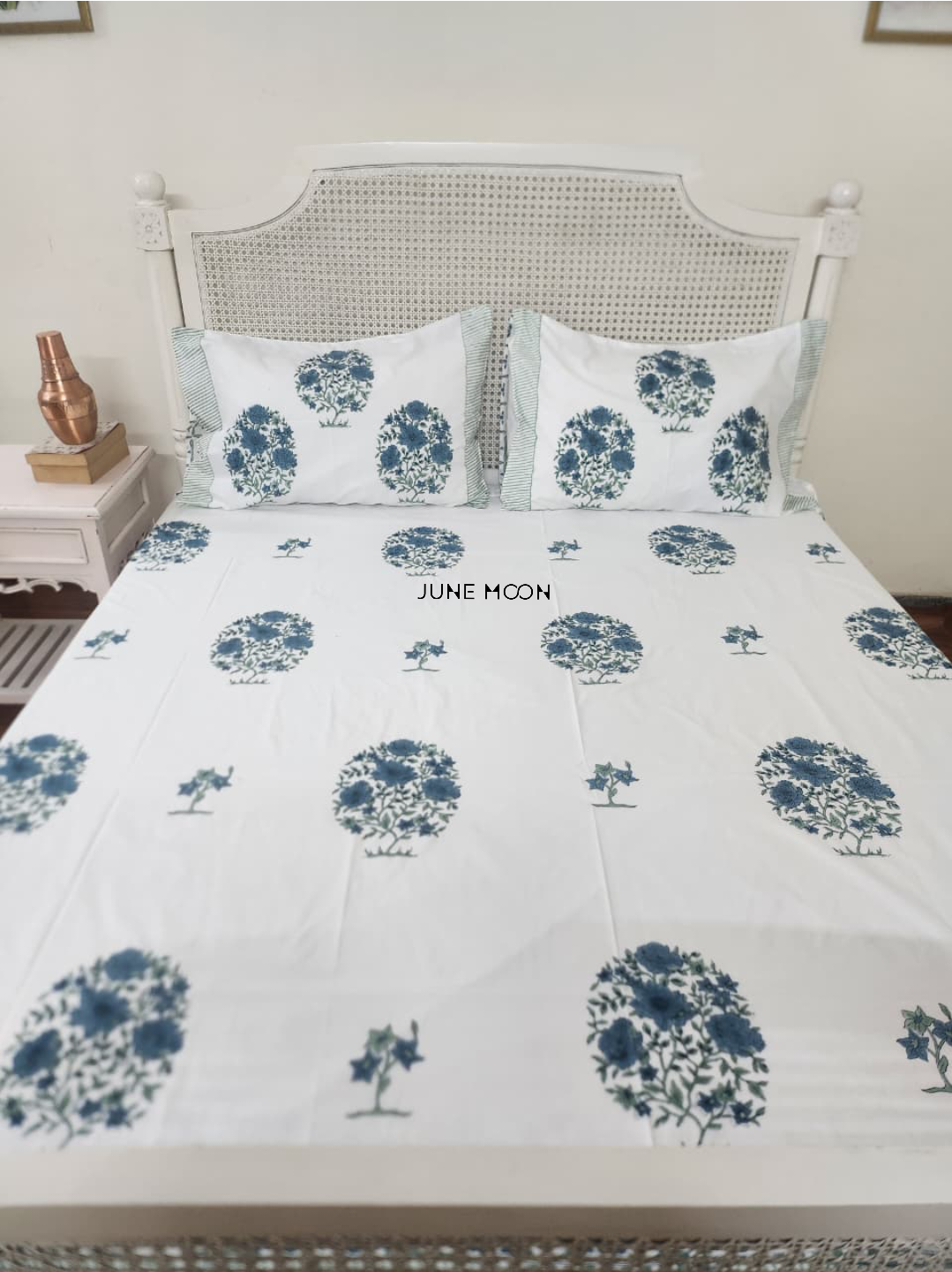 Saanjh - Block Printed Bedsheet Set