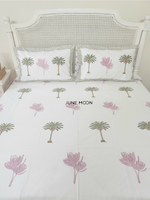 Load image into Gallery viewer, Forget Me Not - Block Printed Bedsheet Set
