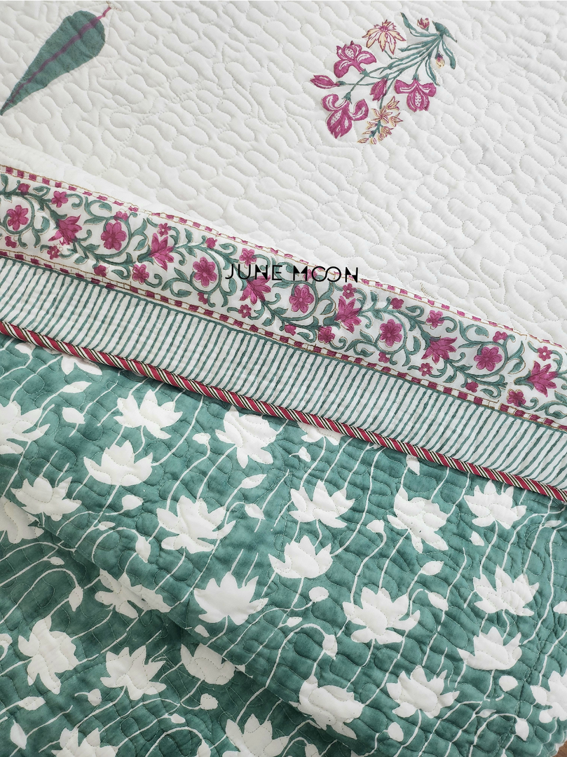 Mehjabeen - Quilted Bedcover Set
