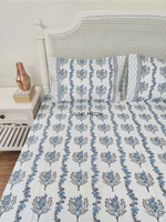 Load image into Gallery viewer, Neel - Block Printed Bedsheet Set
