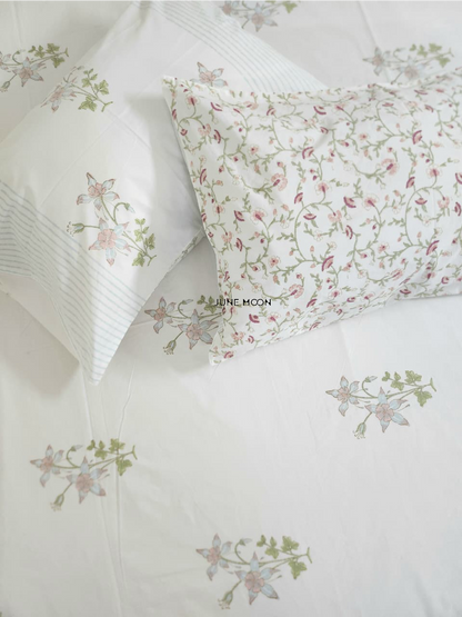 Darling Dainty - Block Printed Bedsheet Set