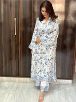 Load image into Gallery viewer, Chaandni - Block Printed Set of Kurta &amp; Pants
