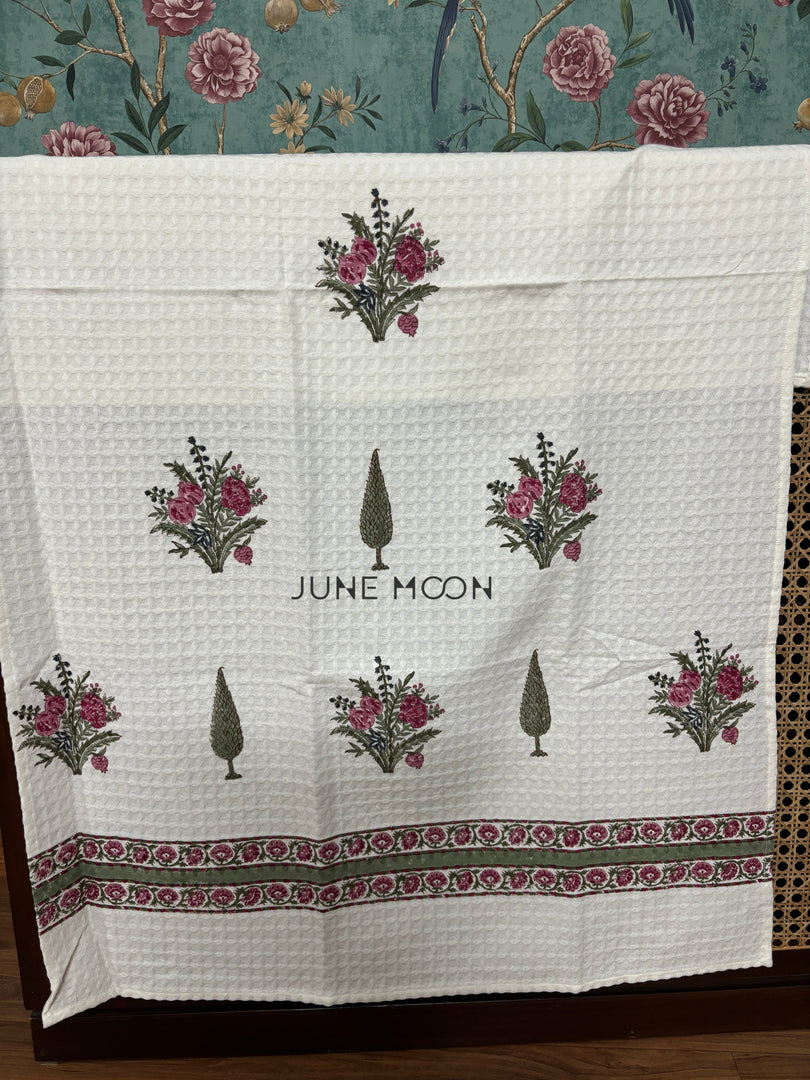 Firdaus - Block Printed Bath Towel