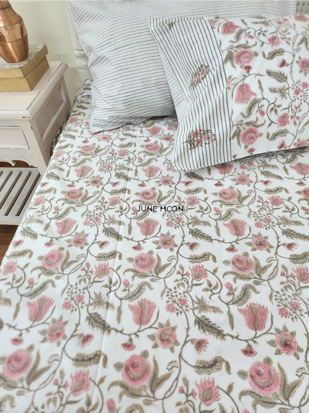 Gulsaana - Block Printed Bedsheet Set