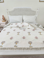 Load image into Gallery viewer, Elle &amp; Rose - Block Printed Muslin Quilt

