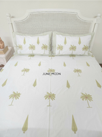 Load image into Gallery viewer, Into The Woods - Block Printed Bedsheet Set
