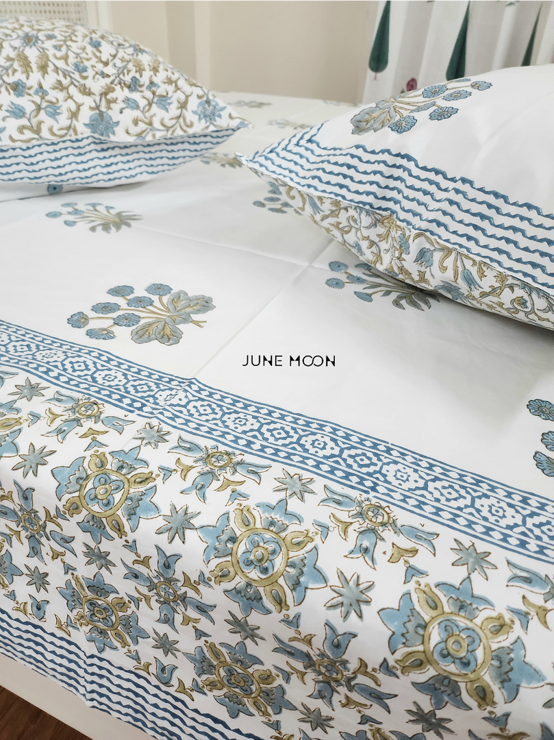 Raaga - Block Printed Bedsheet Set