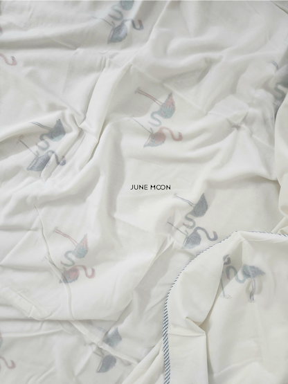 Summer Side - Block Printed Muslin Dohar