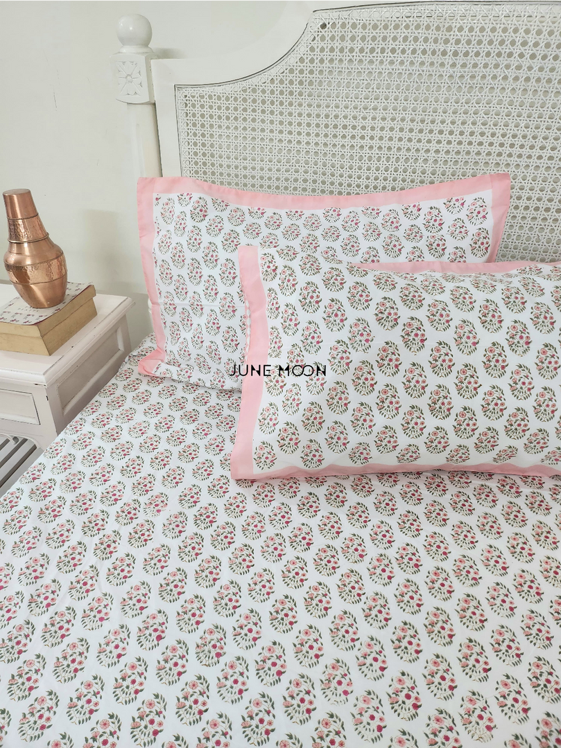 Nikhaar - Block Printed Bedsheet Set