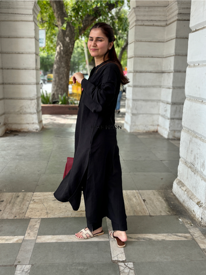 Sable - Linen Blend Kurta