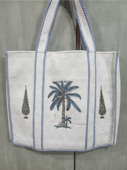 Roza - Block Printed Tote Bag