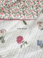 Load image into Gallery viewer, Summer Rose - Block Printed Muslin Quilt
