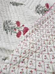 Scarlet - Block Printed Muslin Quilt