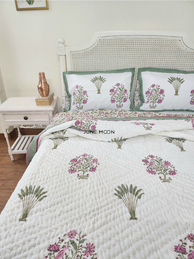 Floresta - Block Printed Muslin Quilt