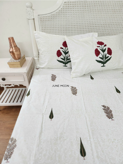 Mehreen - Block Printed Bedsheet Set