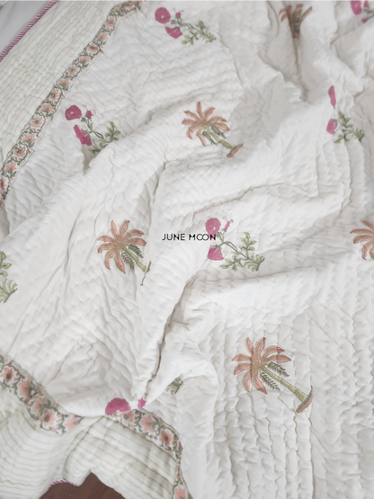 Vasundhara - Block Printed Muslin Quilt