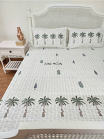 Load image into Gallery viewer, Uphaar - Block Printed Bedsheet Set (Thick Cotton)
