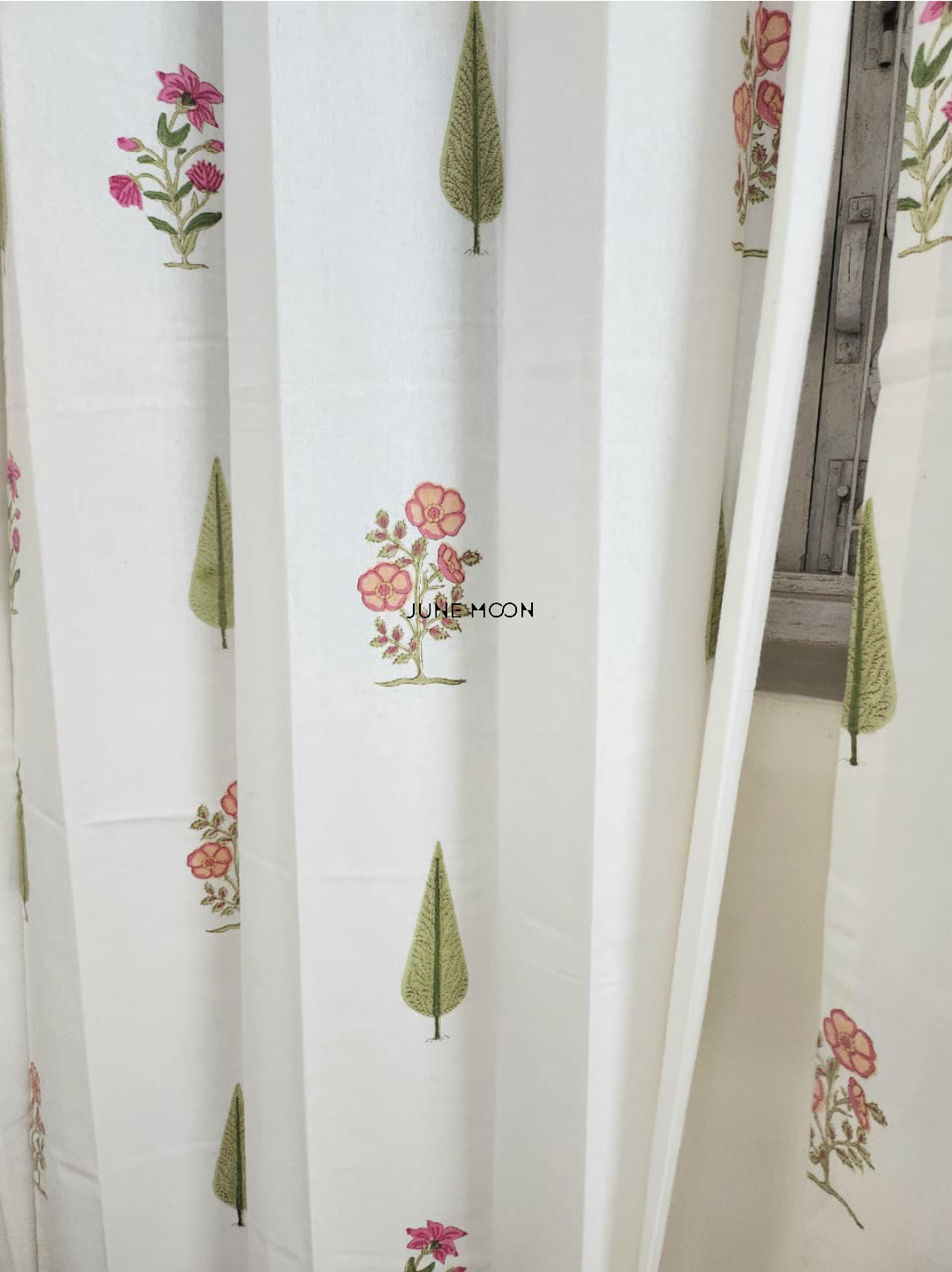 Summer Rouge - Block Printed Curtains