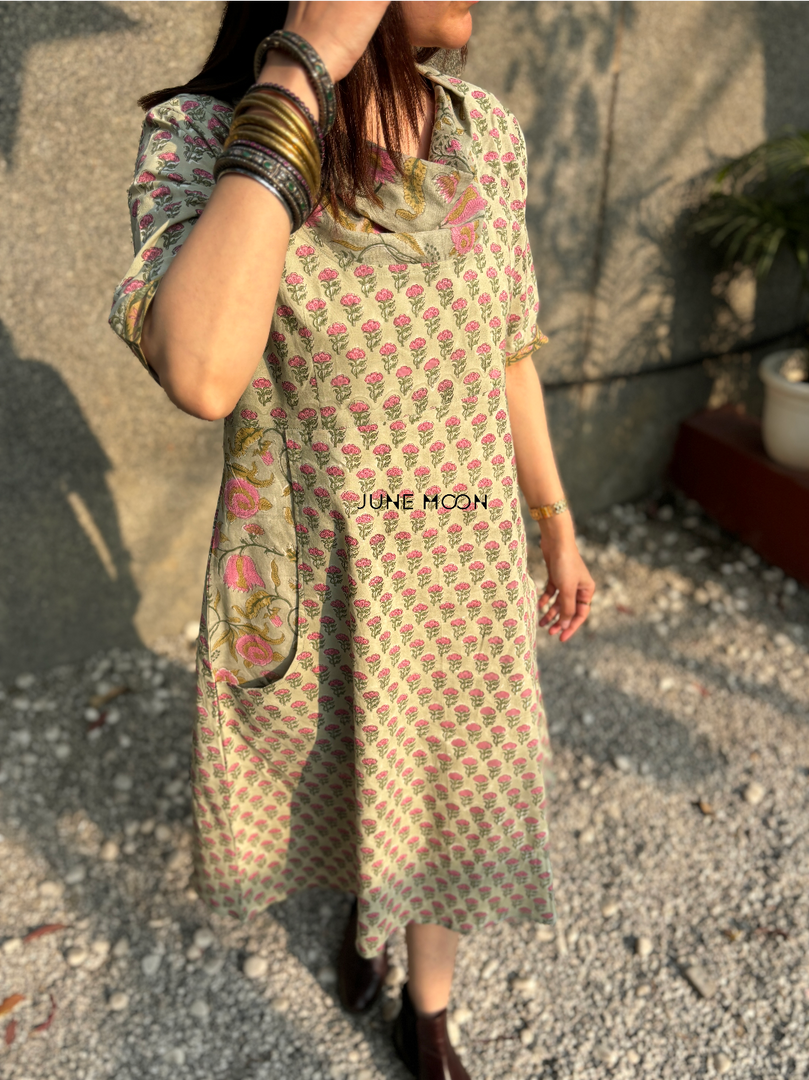 Blair - Block Printed Dress