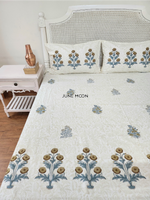 Load image into Gallery viewer, Uphaar - Block Printed Bedsheet Set (Thick Cotton)
