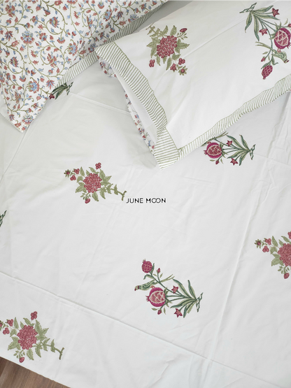 Kudrat - Block Printed Bedsheet Set