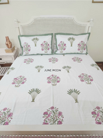 Load image into Gallery viewer, Floresta - Block Printed Bedsheet Set