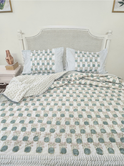 Zehnaseeb - Block Printed Muslin Quilt