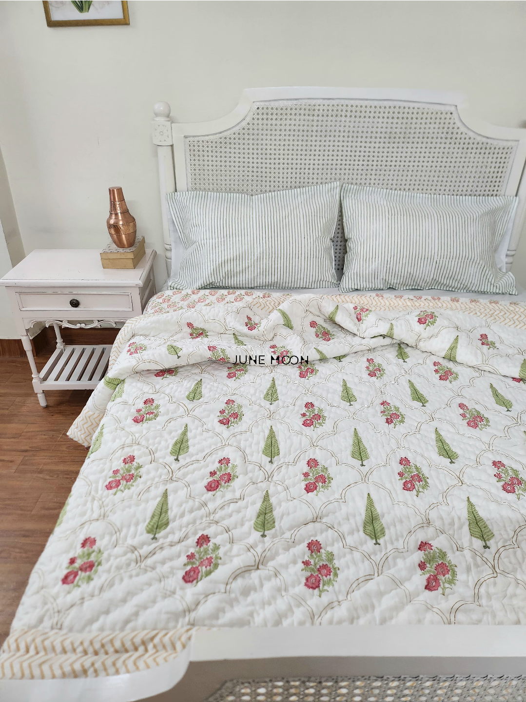 Mehreen - Block Printed Muslin Quilt